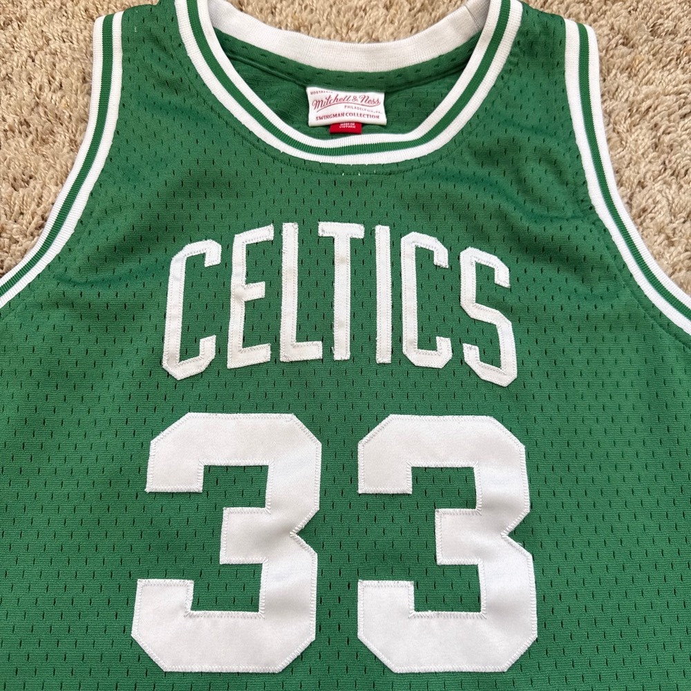 Mitchell & Ness Kids Larry Bird Boston Celtics 1985-86 Swingman Jersey XL 18/20 - Picture 3 of 8